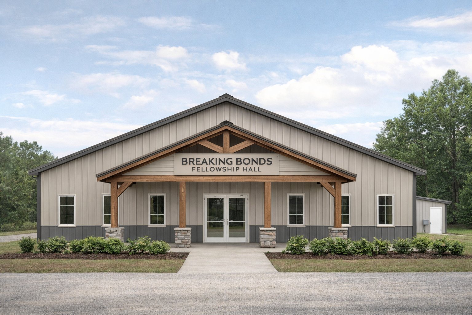 Breaking Bonds Fellowship Hall Exterior